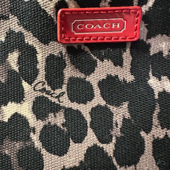 NWT~ Coach Leopard Print Wristlet~ Red Trim~ Coach Tag~ So cute!~ Must Have(D17) - Picture 5 of 6